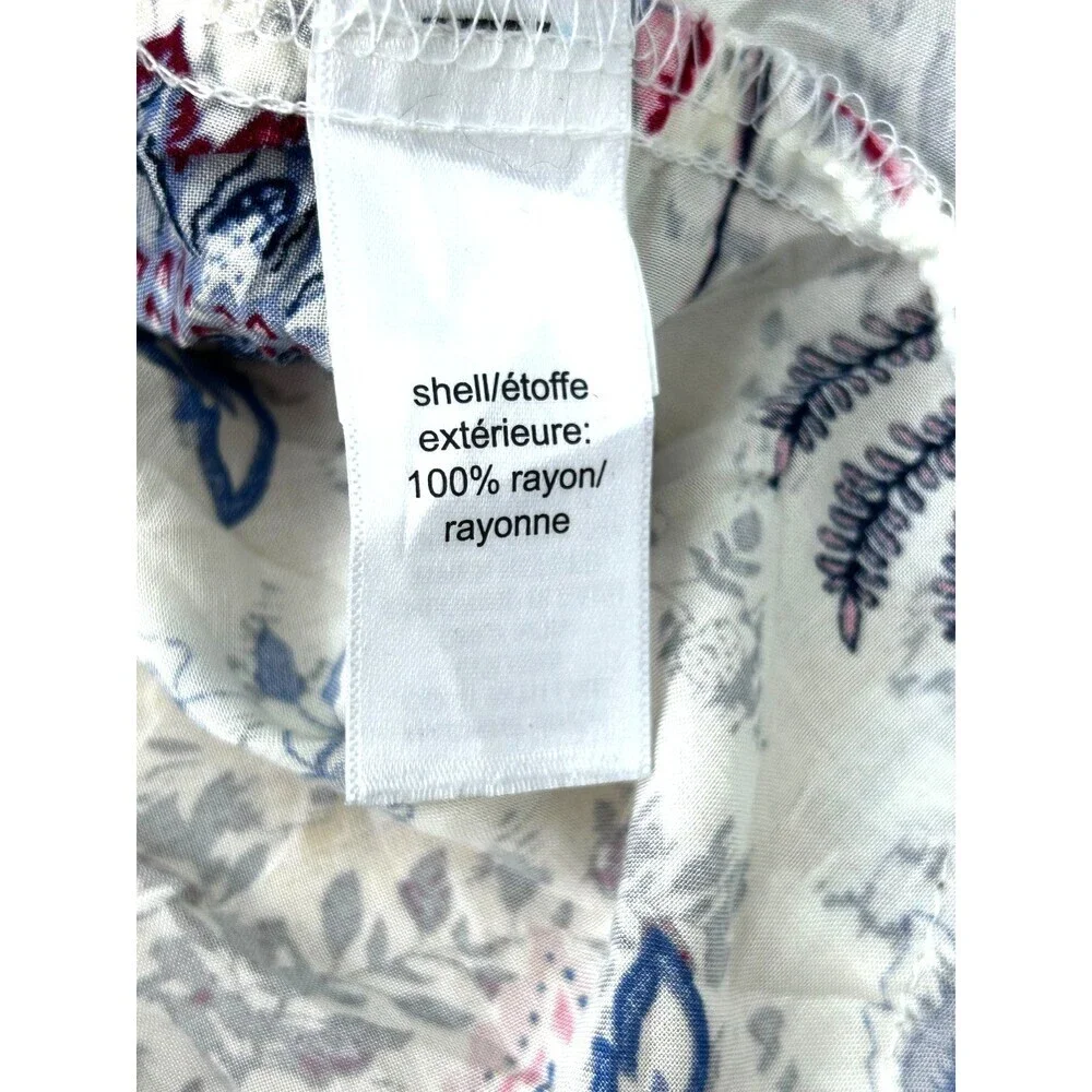 Maurices Womens Floral Cream Open Front Lightweight Cardigan Kimono Sz L 1335U2 - Picture 11 of 12